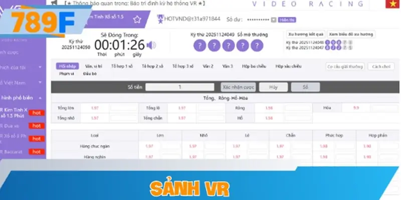 Sảnh VR - Sảnh VIP, trải nghiệm cao cấp và minh bạch